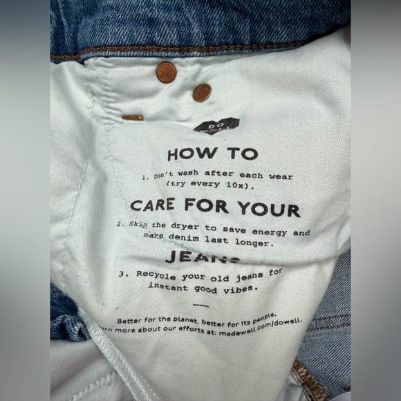 Madewell SIZE 27 The Perfect Vintage Jean In Light Blue Denim - Picture 8 of 14